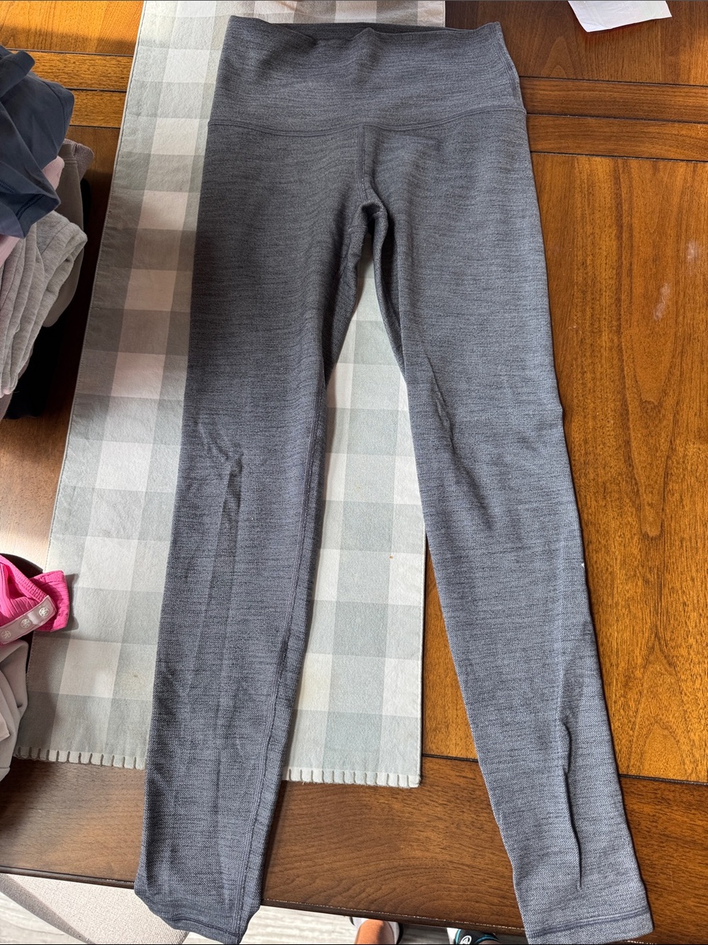 Ivivia Girls' Gray Knit Leggings - Comfortable Everyday leggings